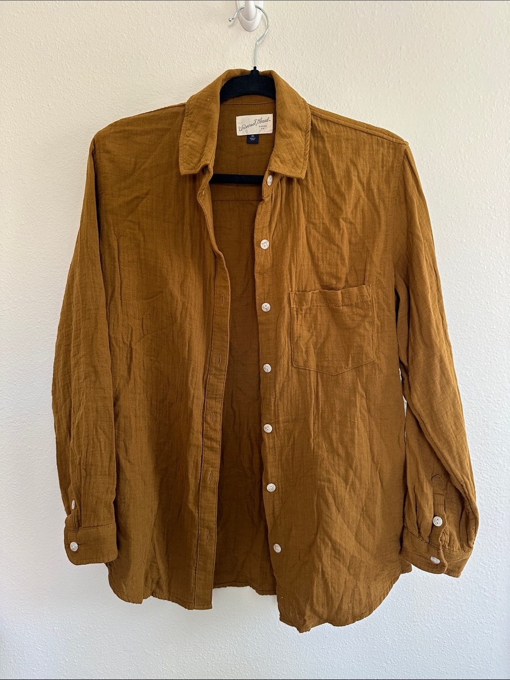 Universal Thread Women’s Lightweight Shirt Jacket in Mustard